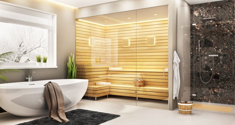 Luxury Shower with Multiple Spray Heads